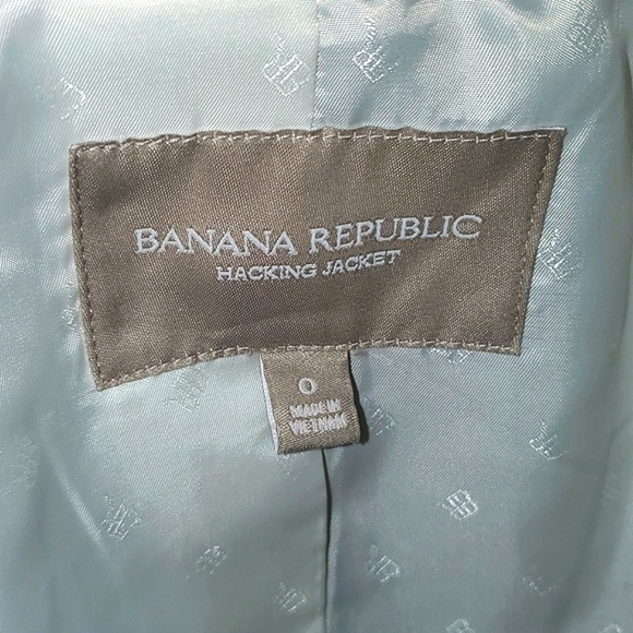 Banana Republic Speckled Gray Hac.king Jacket Wool Blend Size 0 - Picture 5 of 16